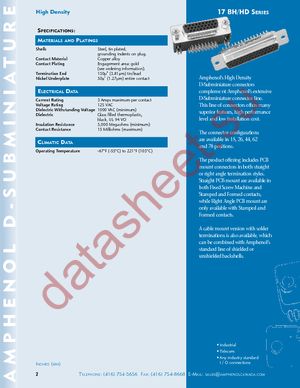 17HD-015P-AA000 datasheet  